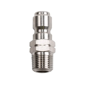 PLUG, 3/8"QD MNPT SS BE# 85.300.105S