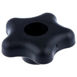 KNOB.HANDLE.PLASTIC.STAR.BLK  #532182398